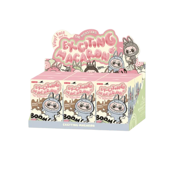 Pop Mart Labubu The Monsters Tasty Macarons Vinyl Face Sealed Case (6 Blind Boxes)