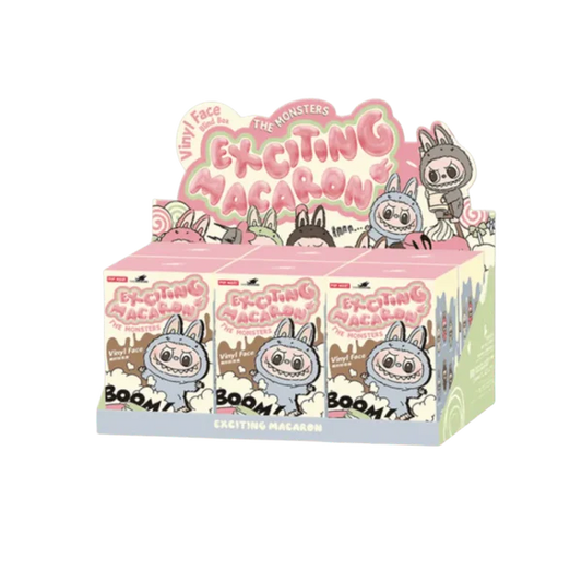 Pop Mart Labubu The Monsters Tasty Macarons Vinyl Face Sealed Case (6 Blind Boxes)